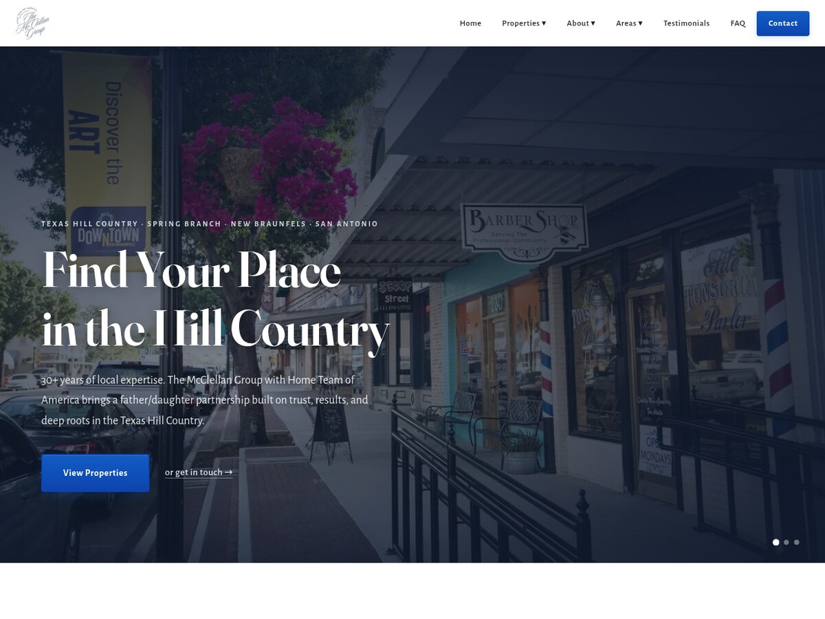 The McClellan Group — homepage preview